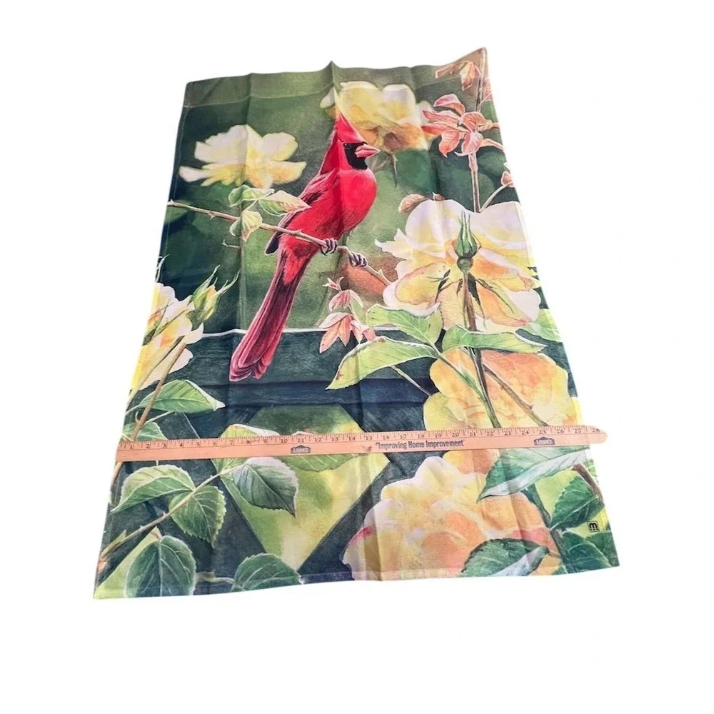 Better Homes Large Decorative Flag Cardinal in‎ Blossoms Spring Theme outdoors